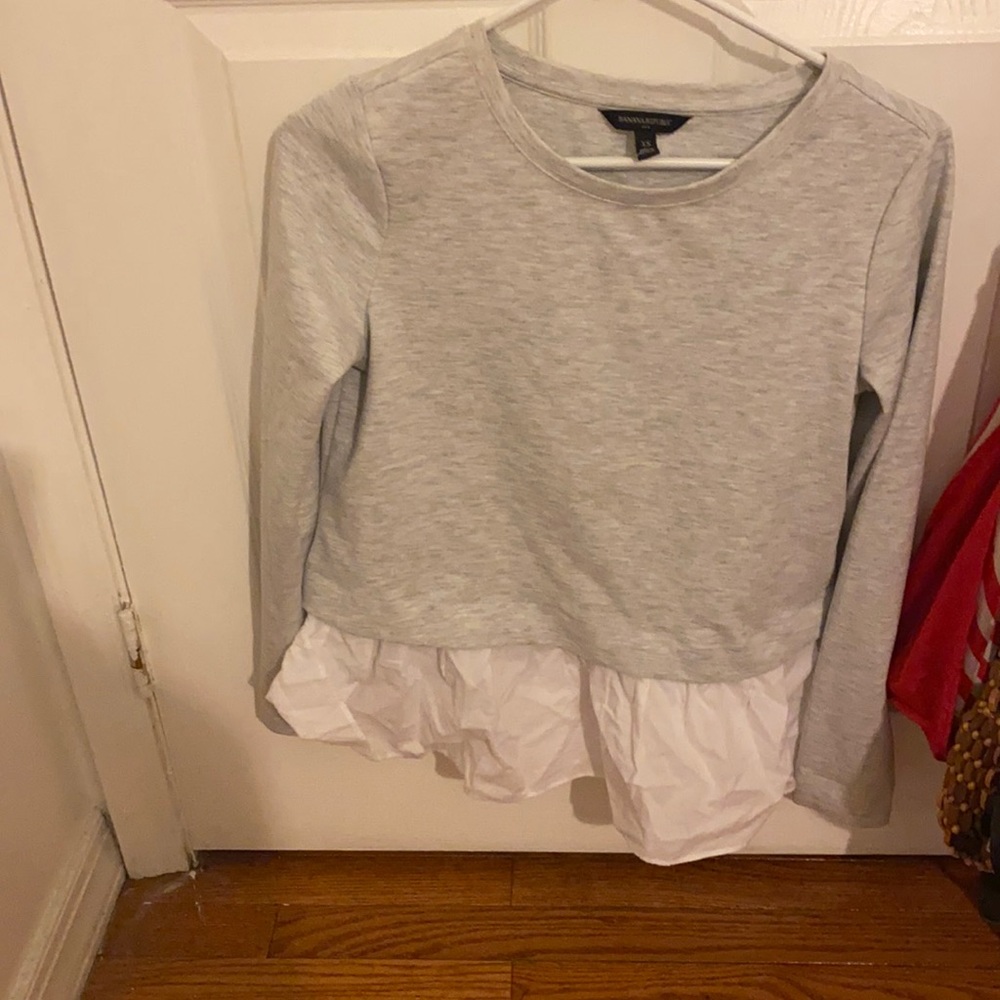 Grey sweater top